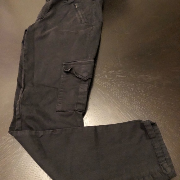 Dylan George Black Straight Leg Cargo 